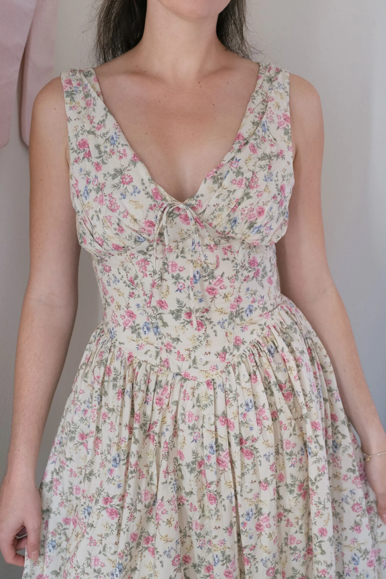 Esther Floral V-Neck Dress