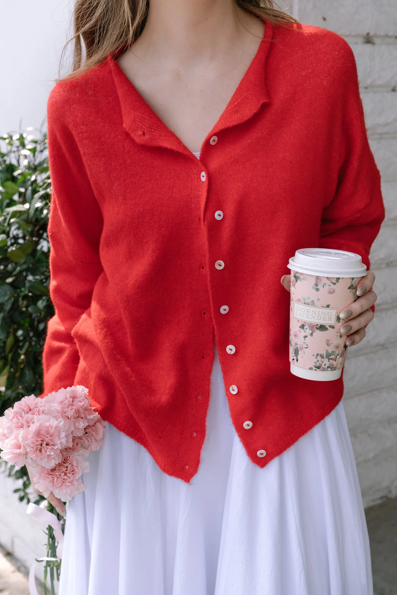 Buttoned Knit Cardigan