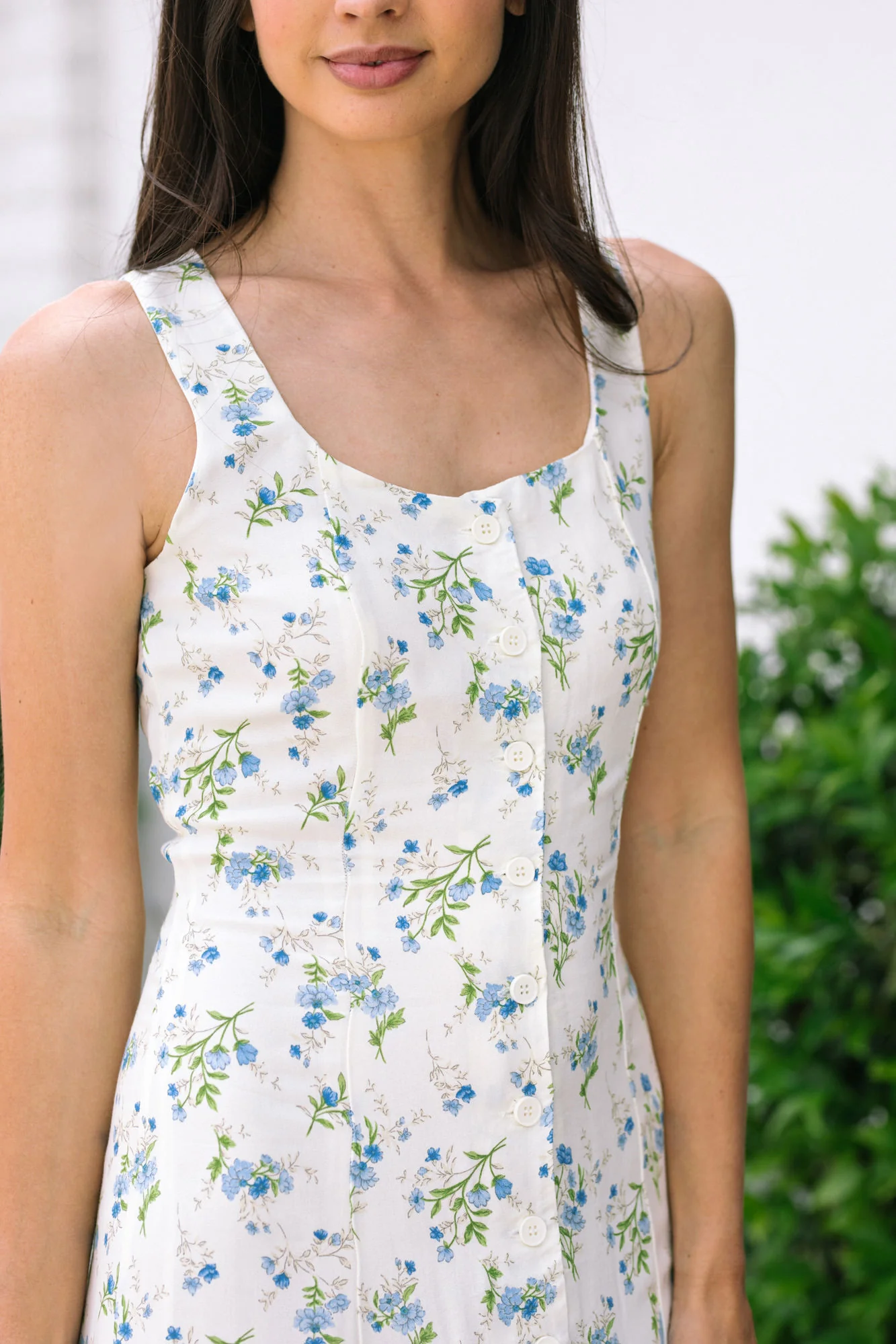 Larissa Buttoned Floral Dress