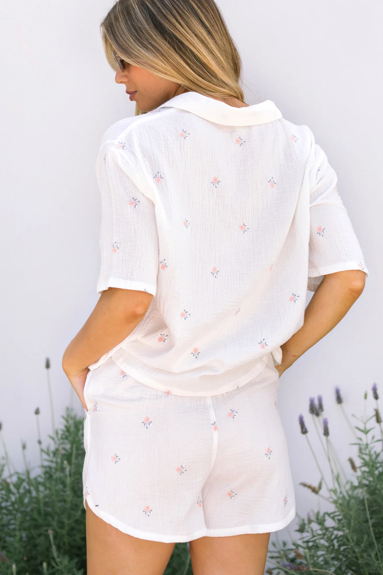 Embroidered Gauze Set