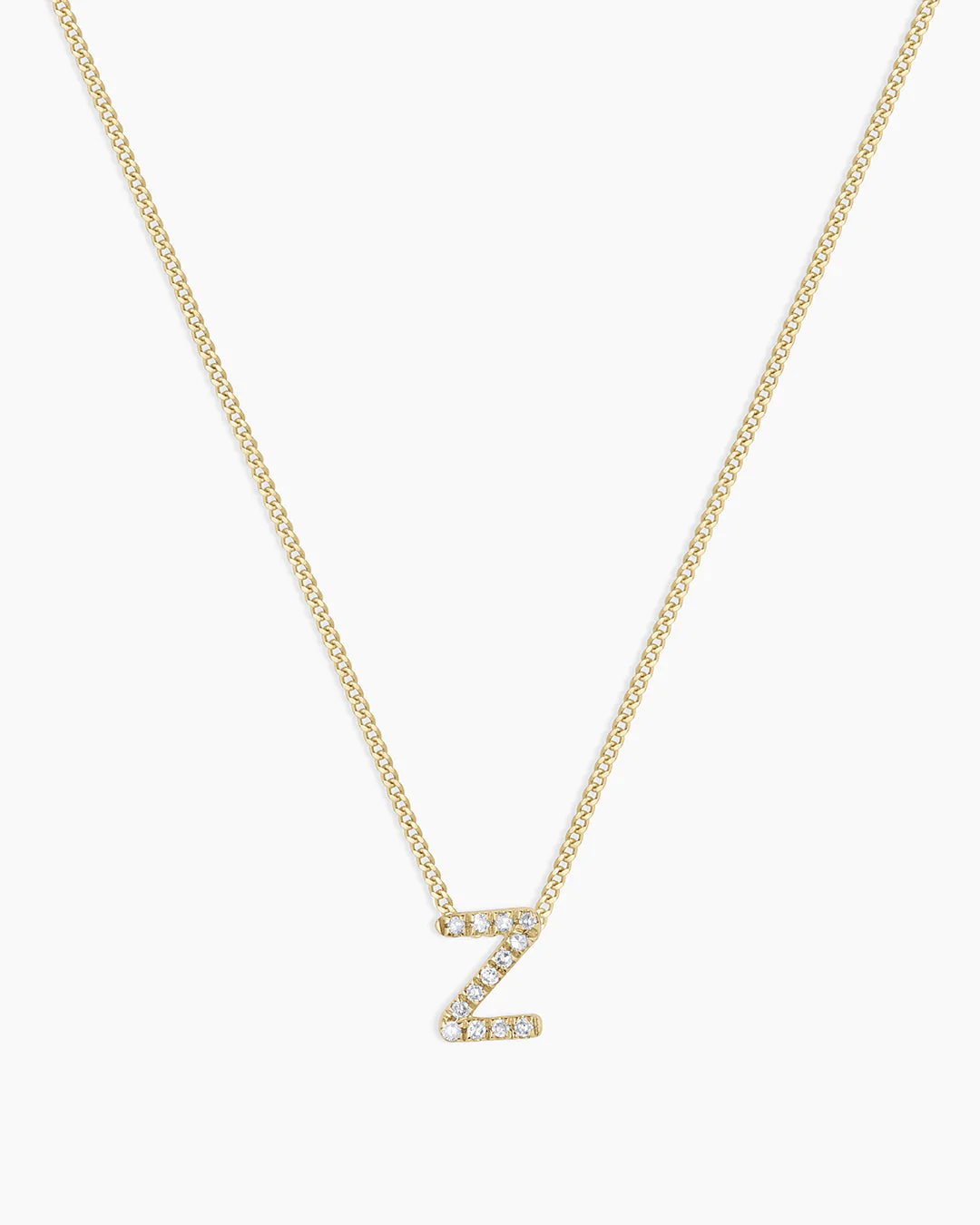 Diamond Alphabet Necklace