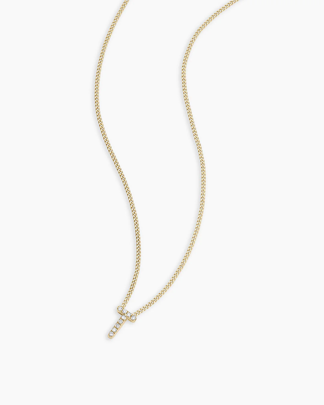 Diamond Alphabet Necklace