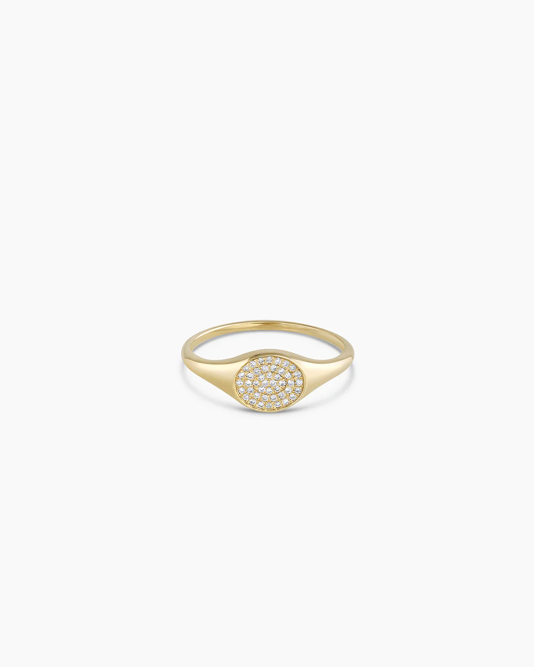 Diamond Pavé Signet Ring