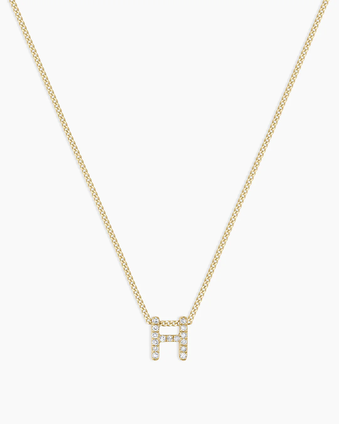 Diamond Alphabet Necklace