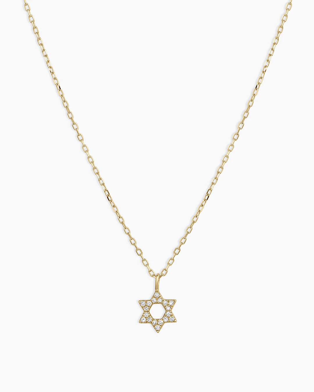 Diamond Star of David Necklace