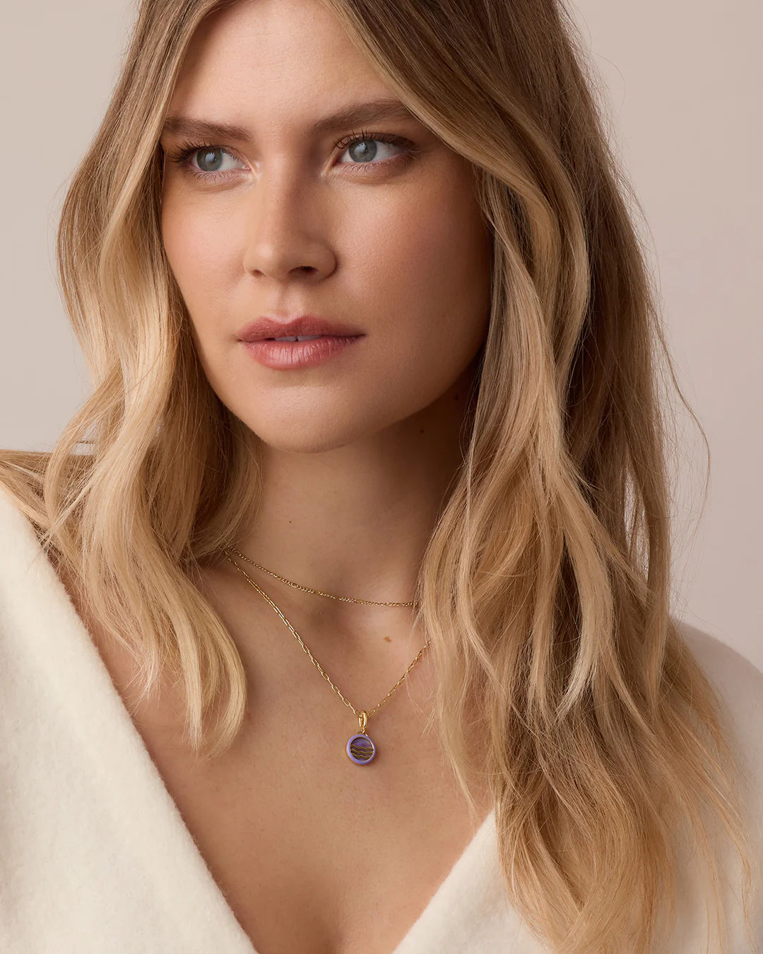 Power Gemstone Parker Charm Necklace Tranquility