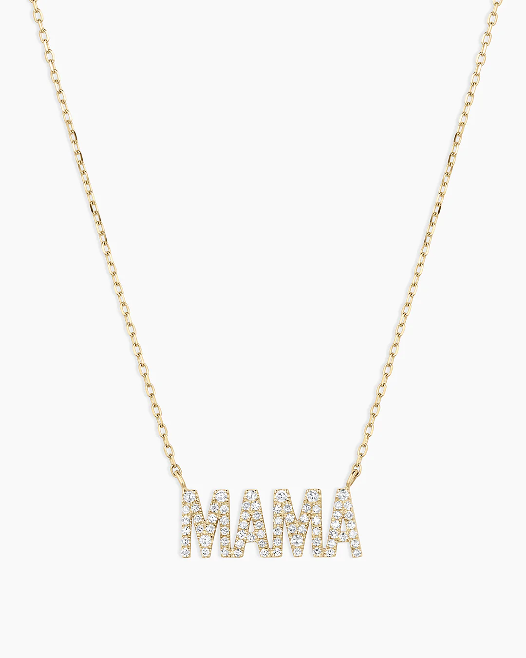 Diamond Pavé Mama Necklace