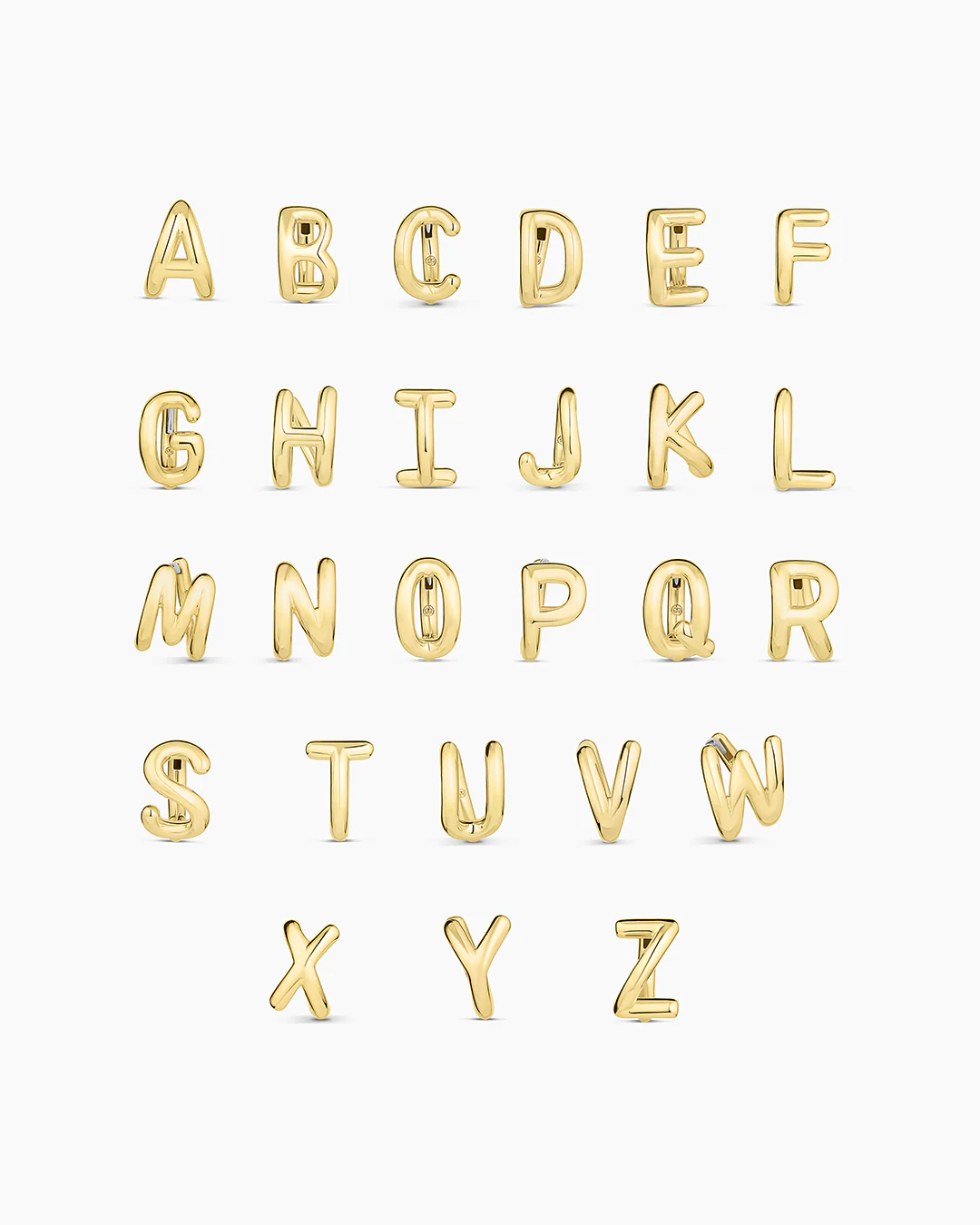 Alphabet Single Huggie