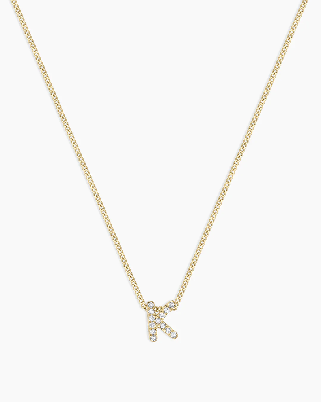 Diamond Alphabet Necklace