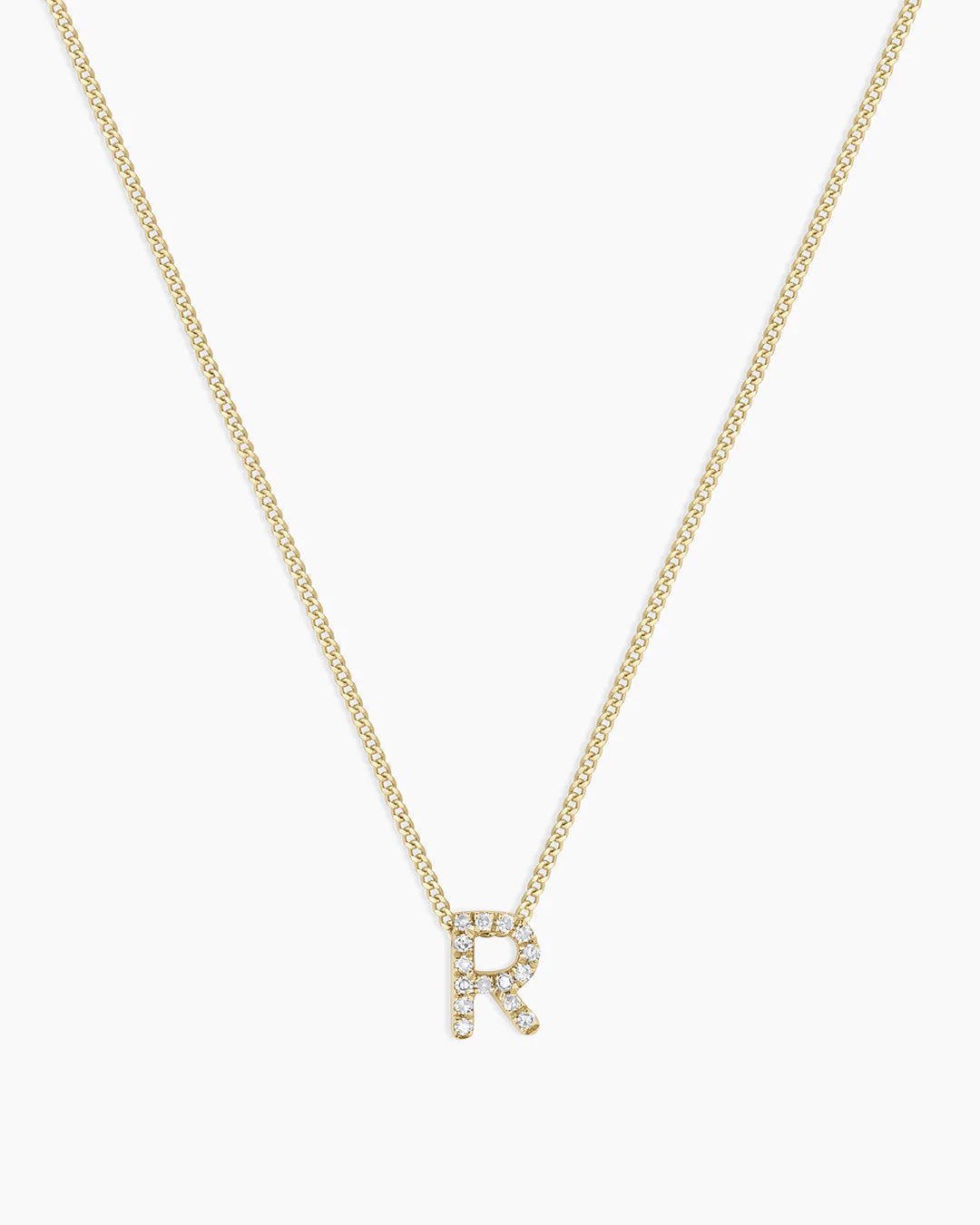 Diamond Alphabet Necklace