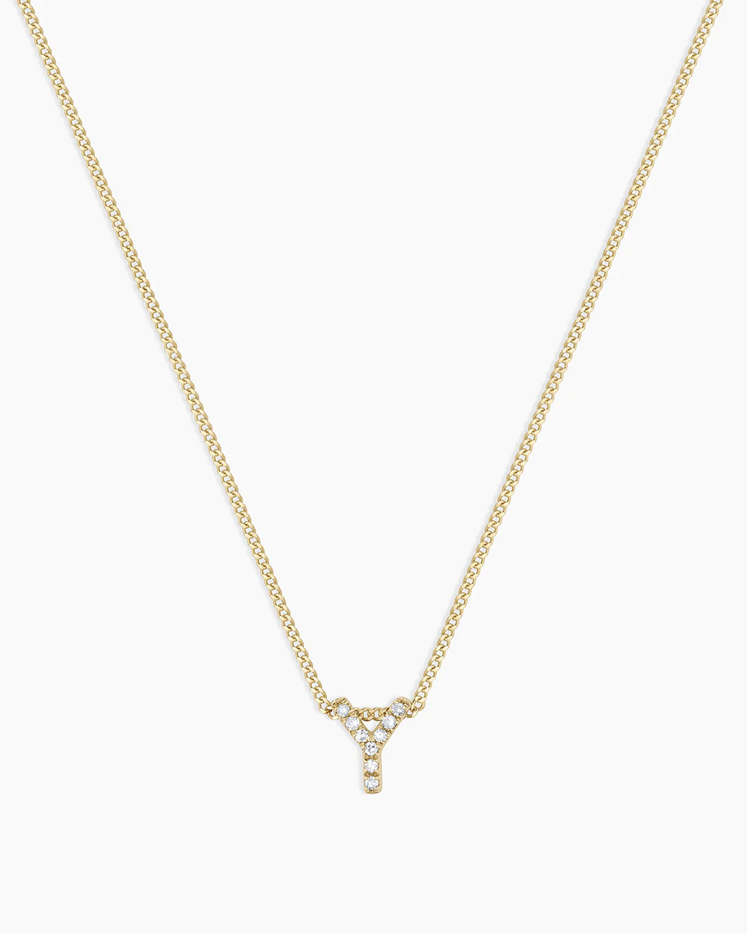 Diamond Alphabet Necklace