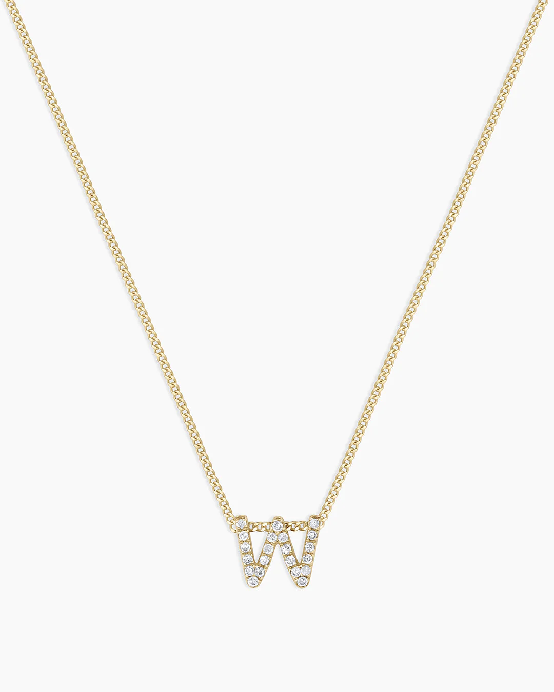 Diamond Alphabet Necklace