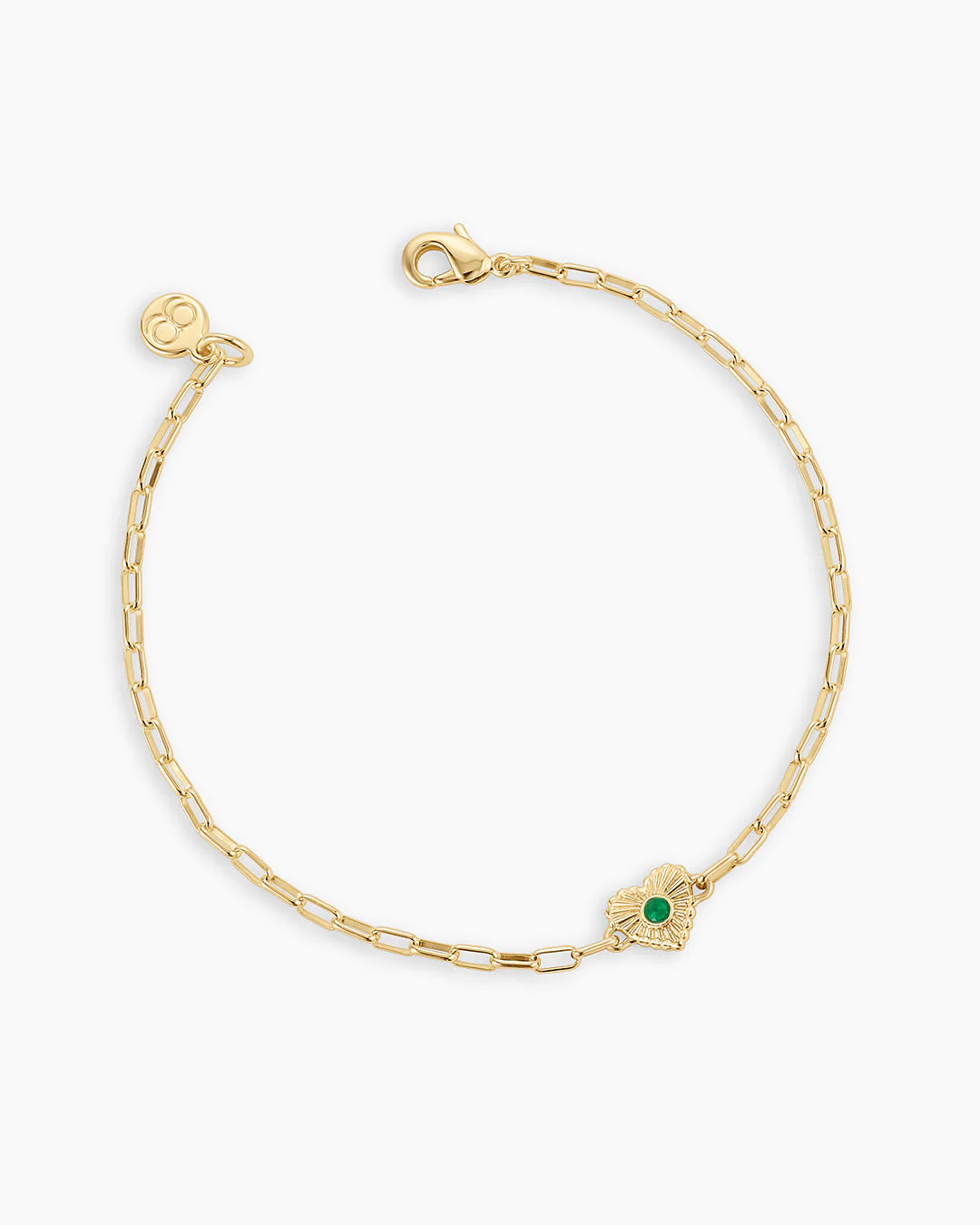 Birthstone Heart Bracelet