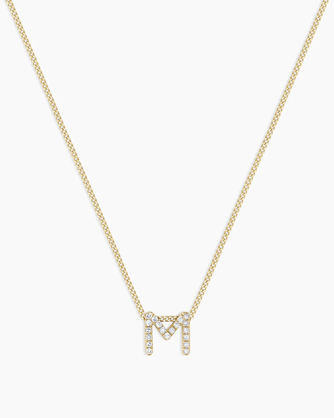 Diamond Alphabet Necklace