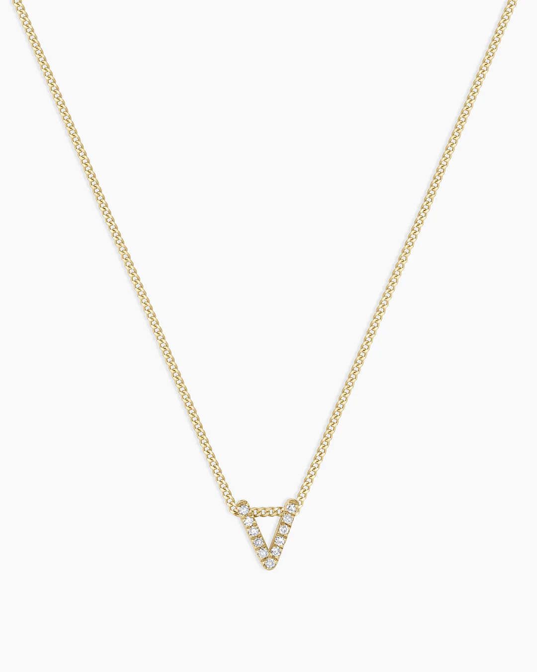 Diamond Alphabet Necklace