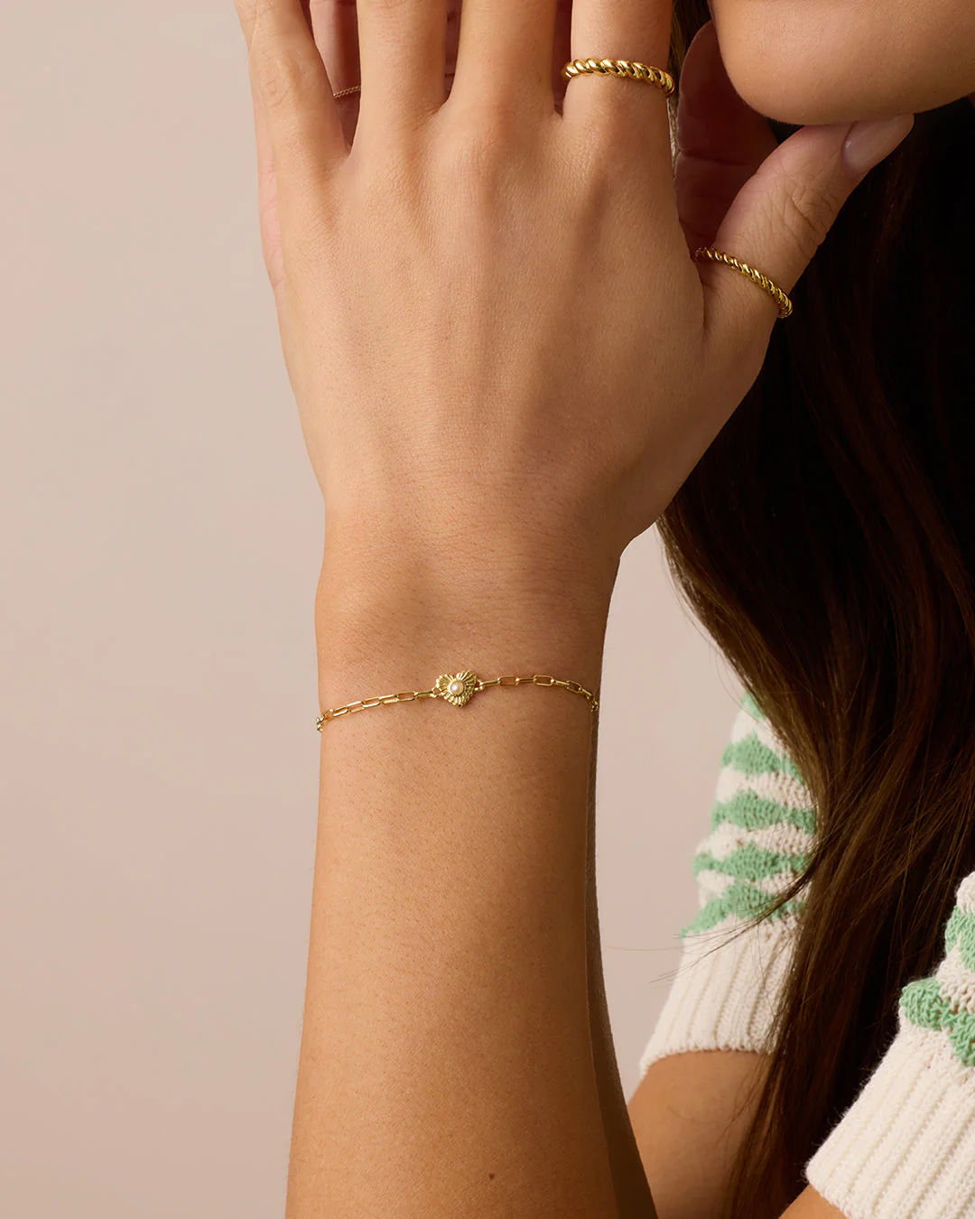 Birthstone Heart Bracelet