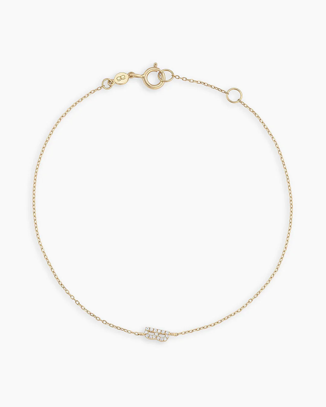 Diamond Pavé Alphabet Bracelet