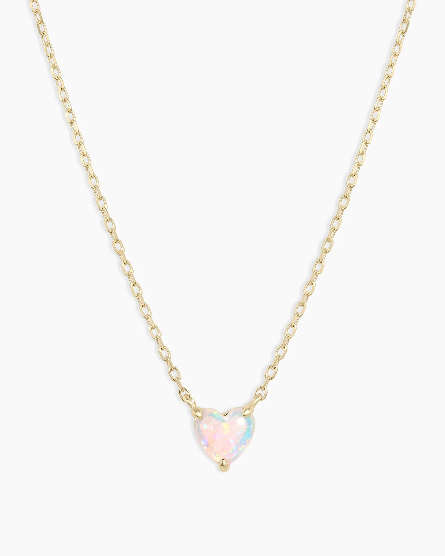 Opal Heart Necklace