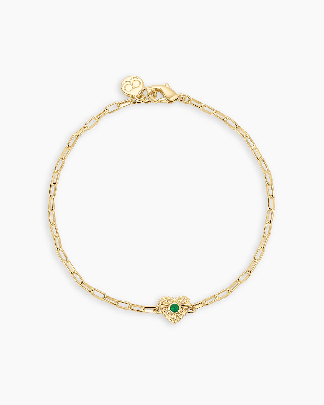 Birthstone Heart Bracelet