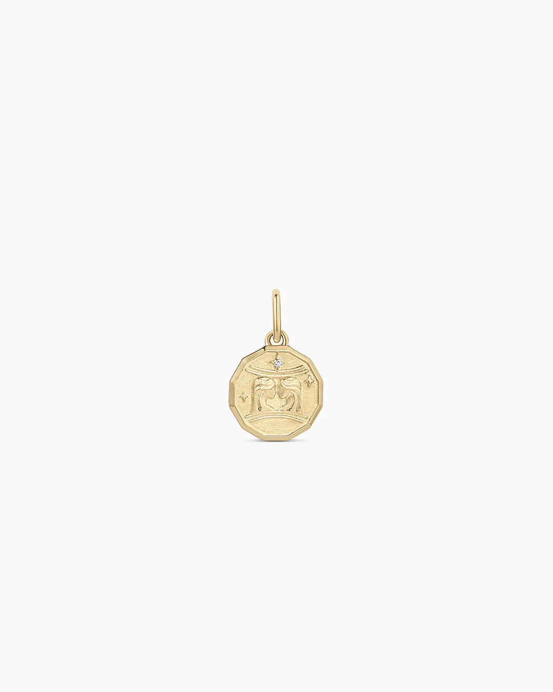 Diamond Zodiac Coin Charm
