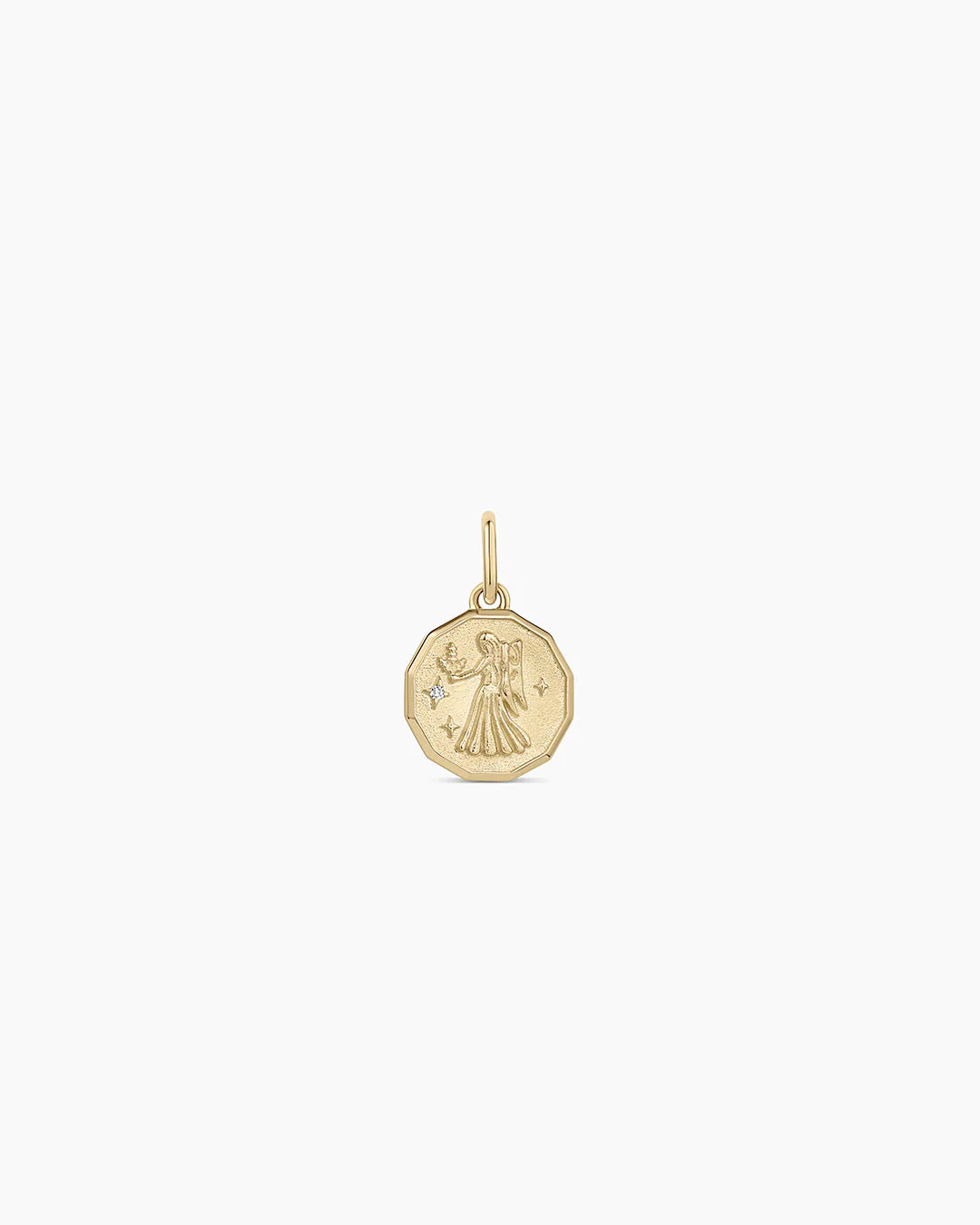 Diamond Zodiac Coin Charm