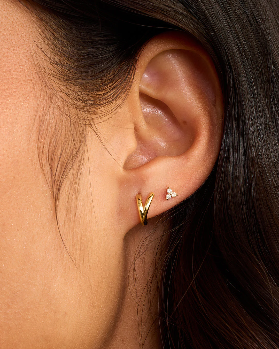 Alphabet Single Huggie