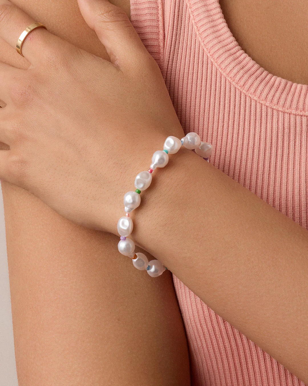 Pearl Rainbow Cove Bracelet
