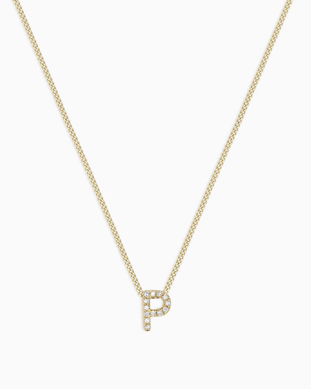 Diamond Alphabet Necklace