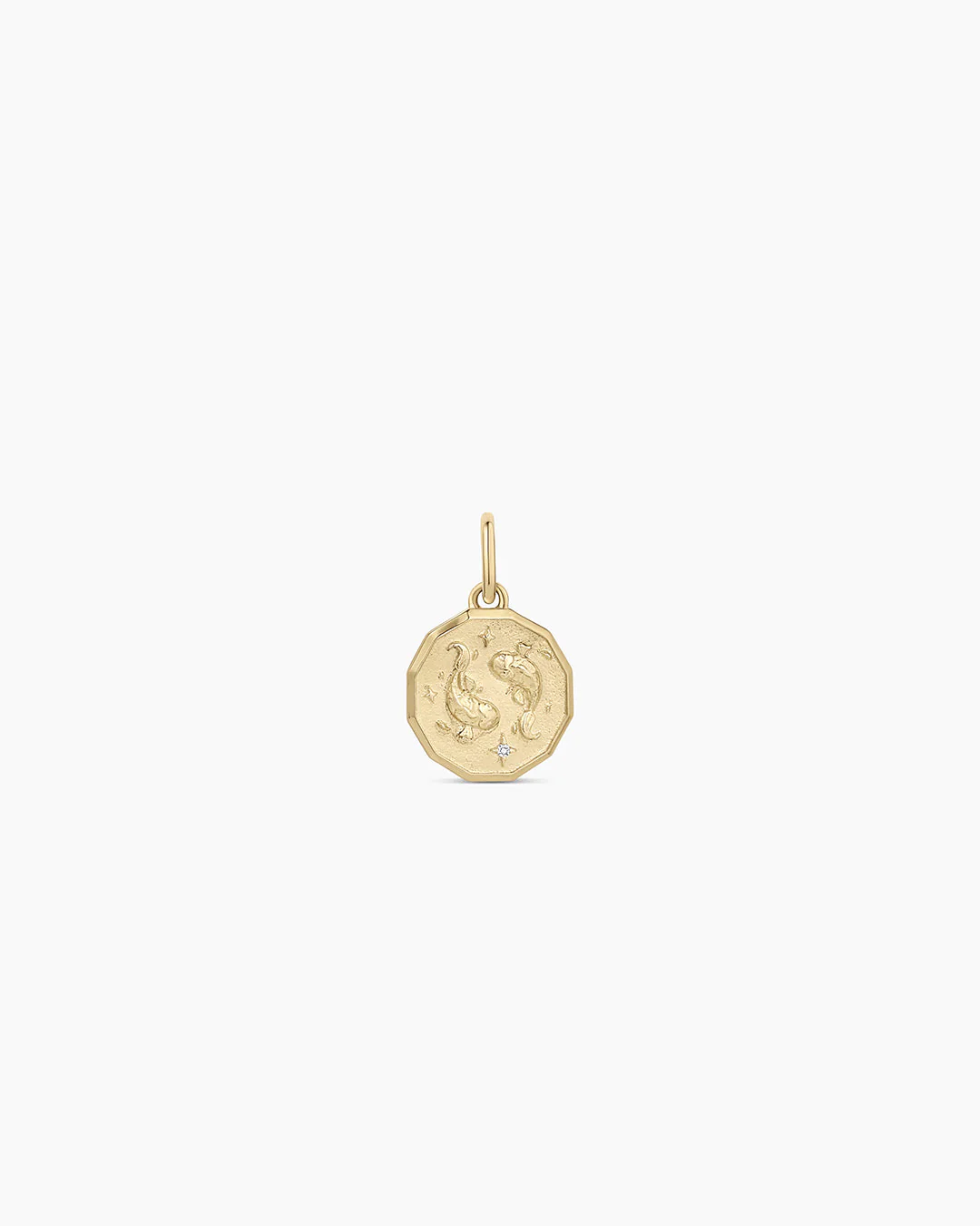 Diamond Zodiac Coin Charm