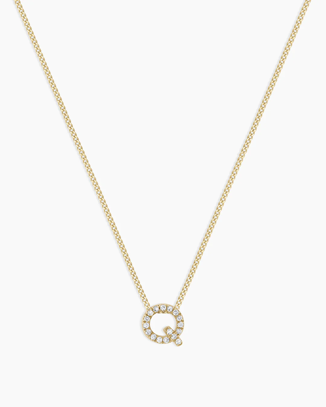 Diamond Alphabet Necklace