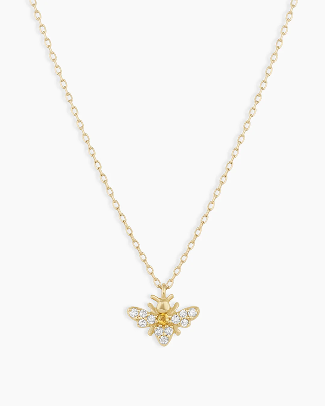 Diamond Bee Necklace
