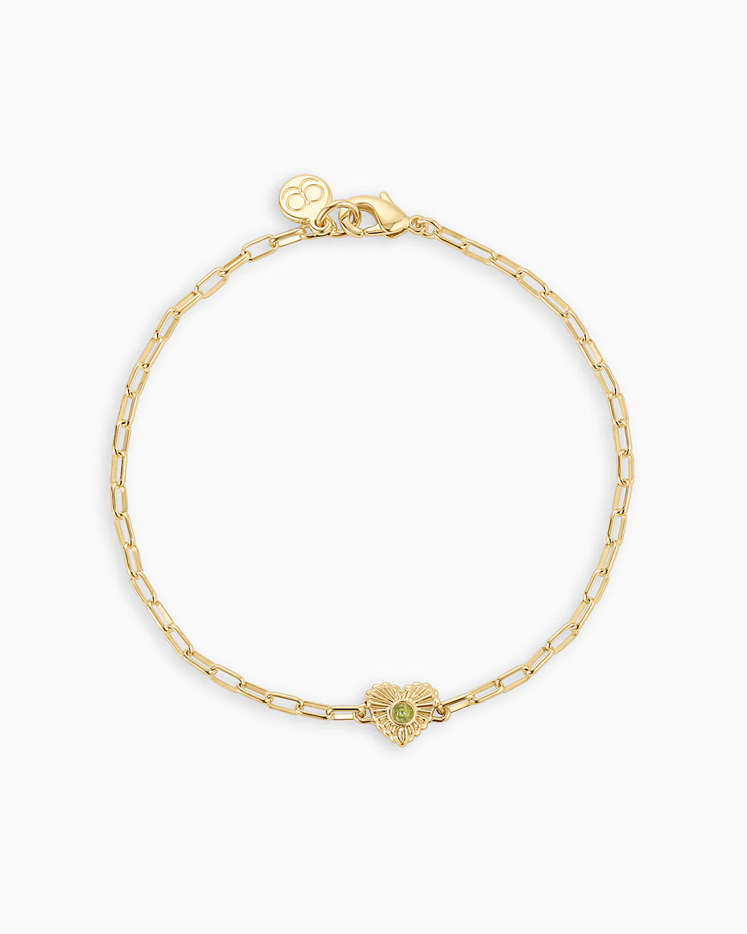 Birthstone Heart Bracelet