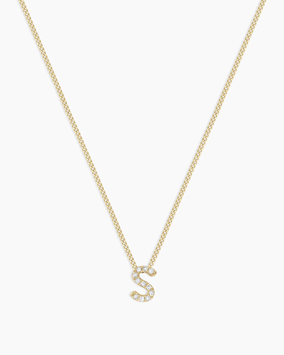 Diamond Alphabet Necklace