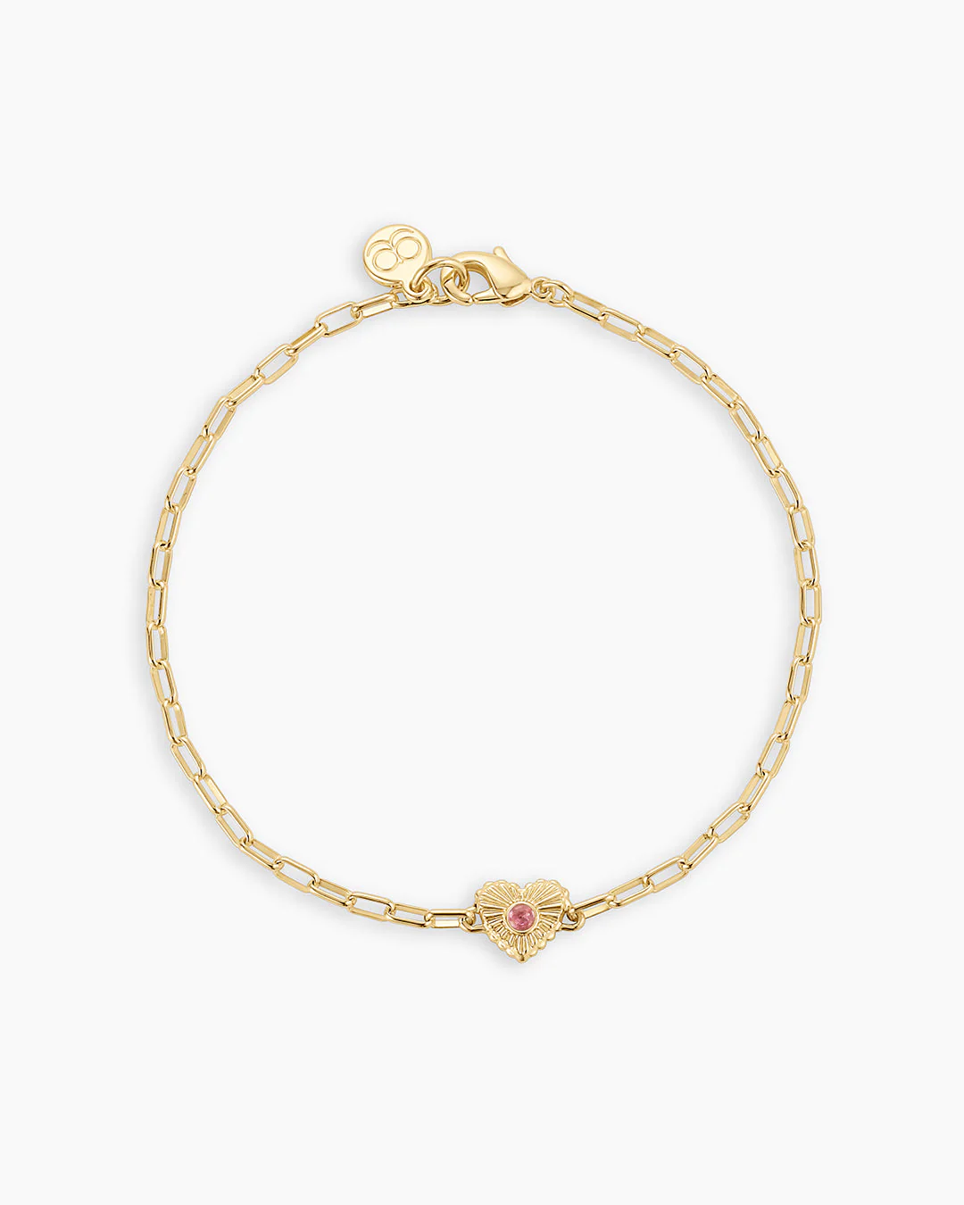 Birthstone Heart Bracelet