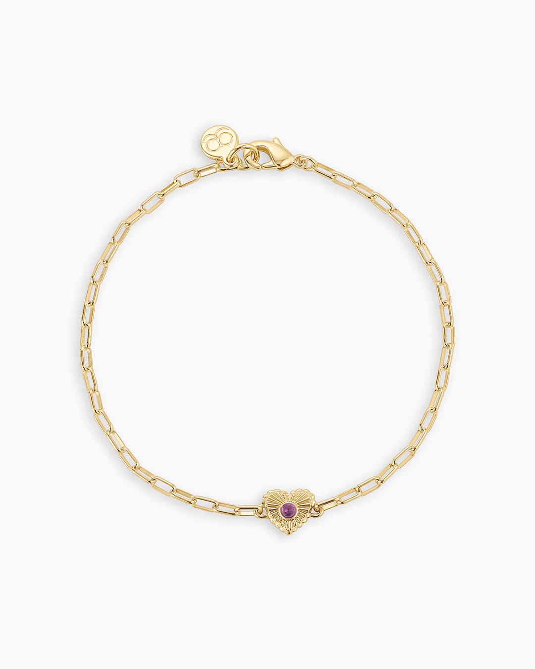 Birthstone Heart Bracelet
