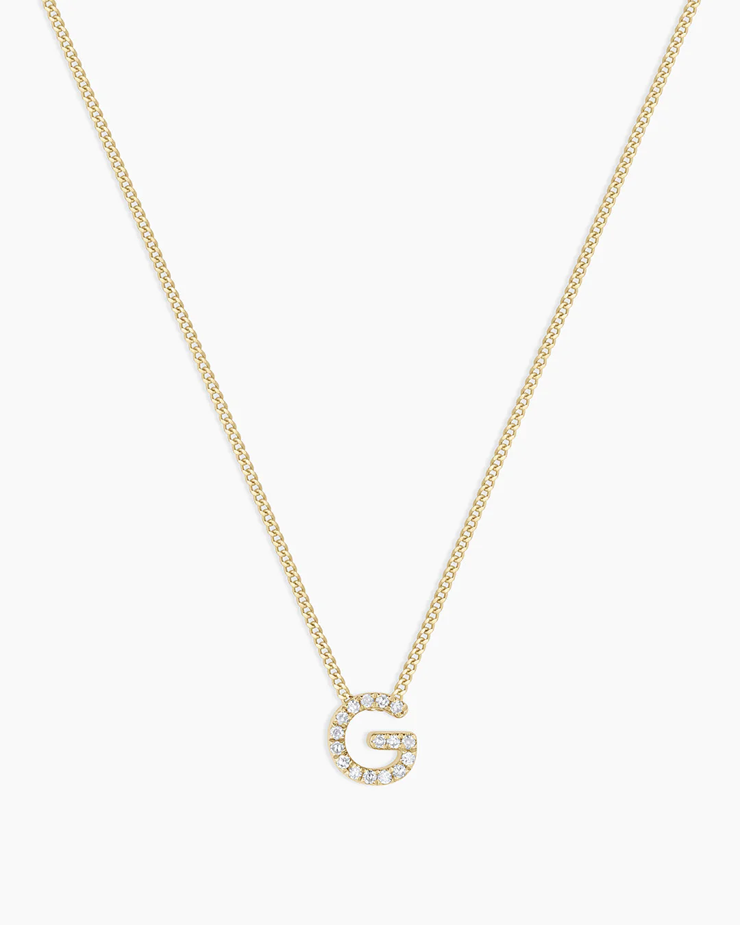 Diamond Alphabet Necklace