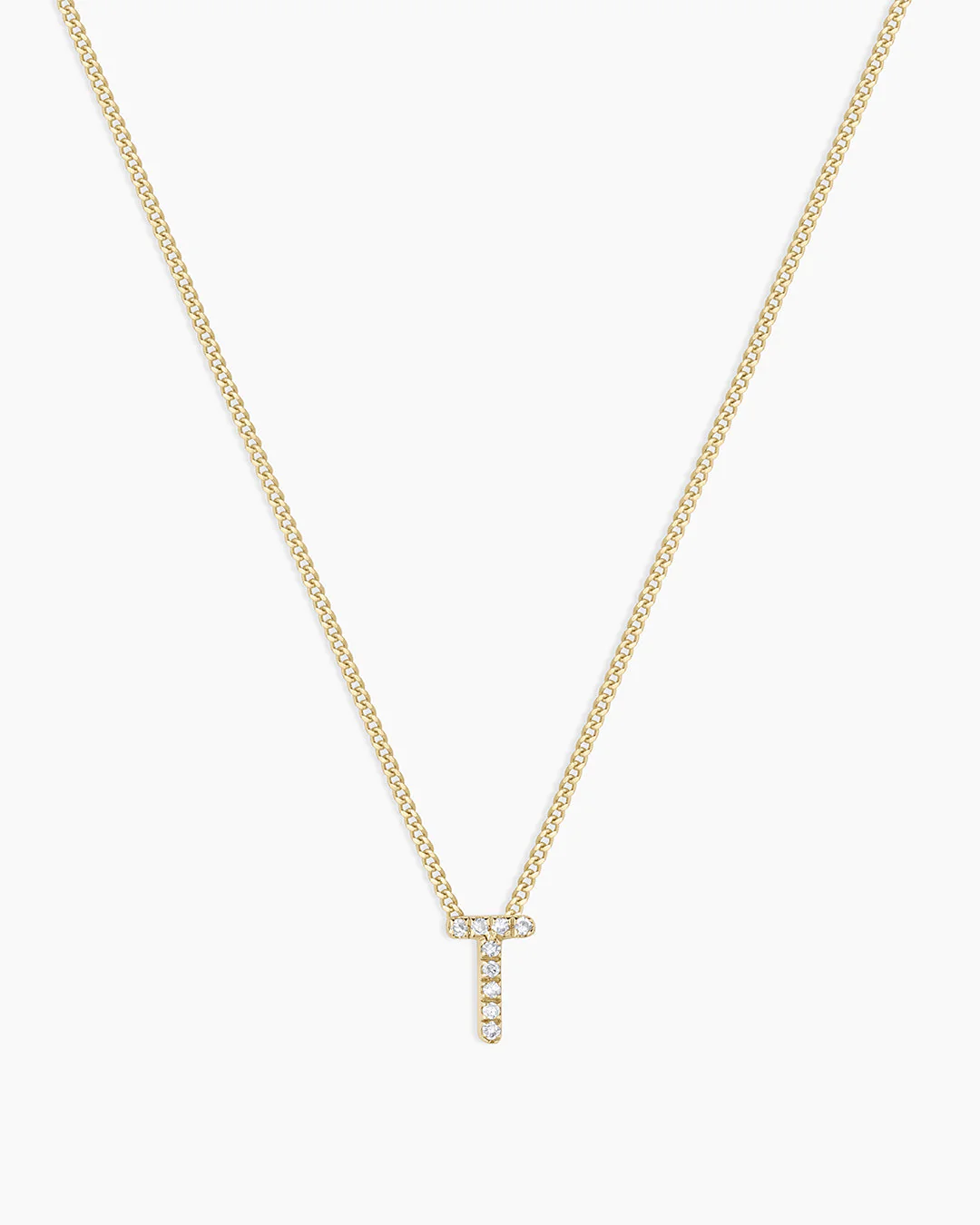 Diamond Alphabet Necklace