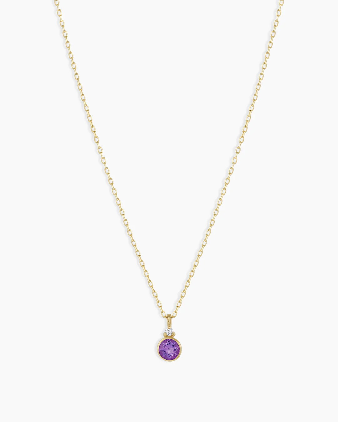 14k Gold Birthstone Necklace