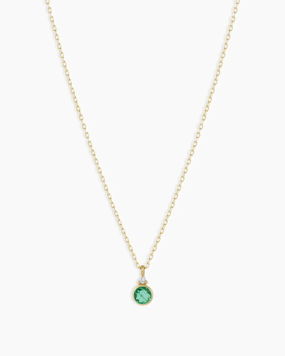 14k Gold Birthstone Necklace