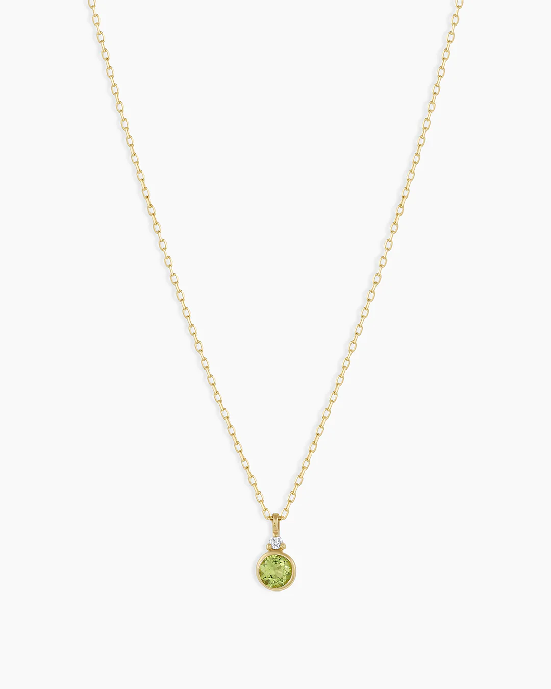 14k Gold Birthstone Necklace