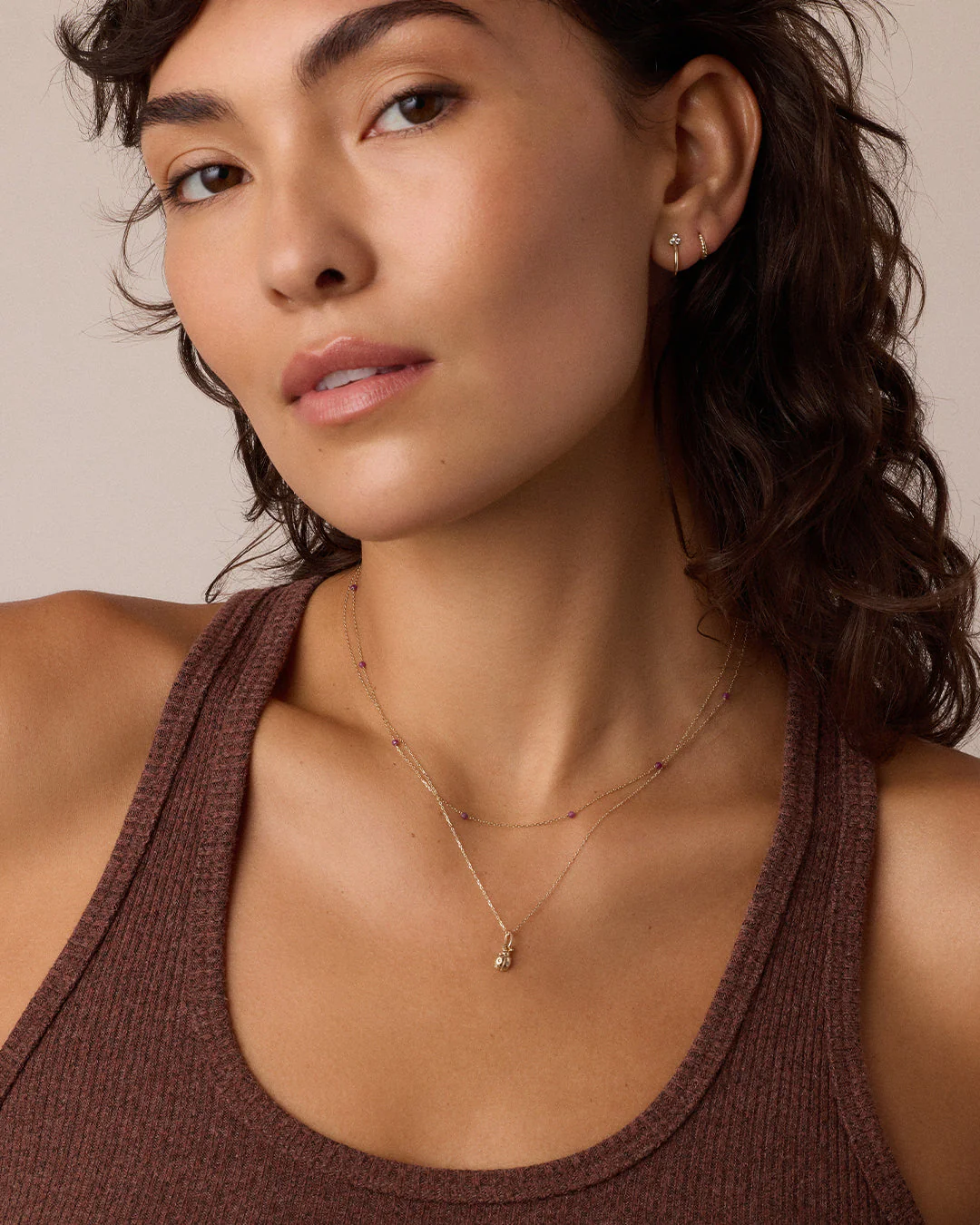 Diamond Ladybug Charm Necklace