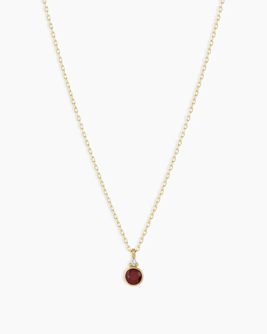 14k Gold Birthstone Necklace