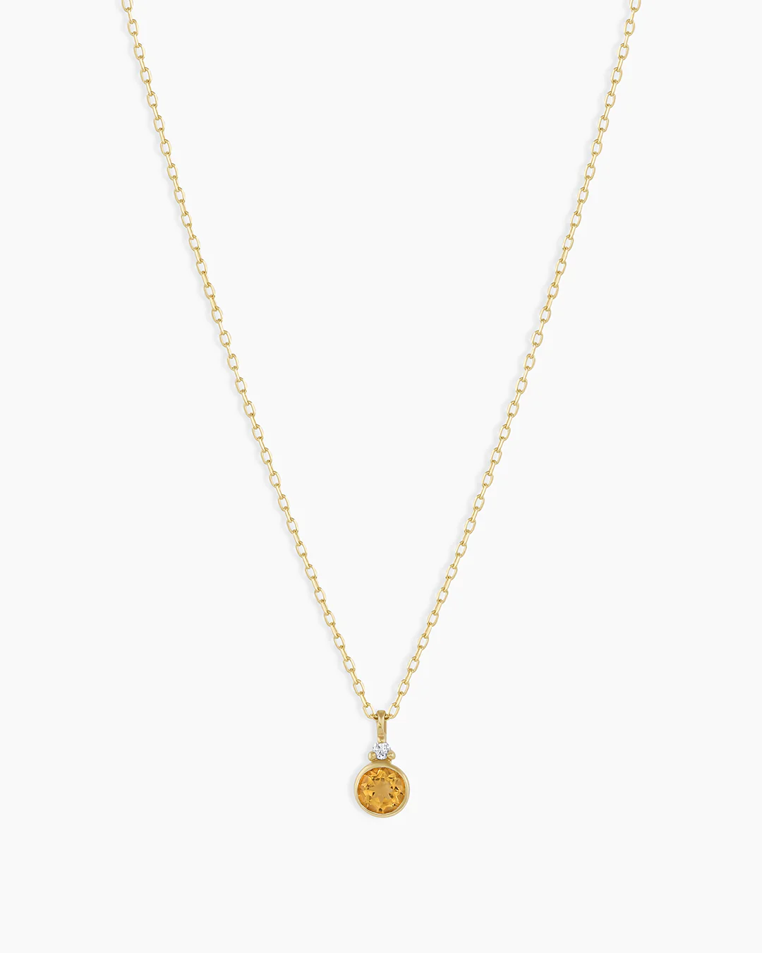 14k Gold Birthstone Necklace
