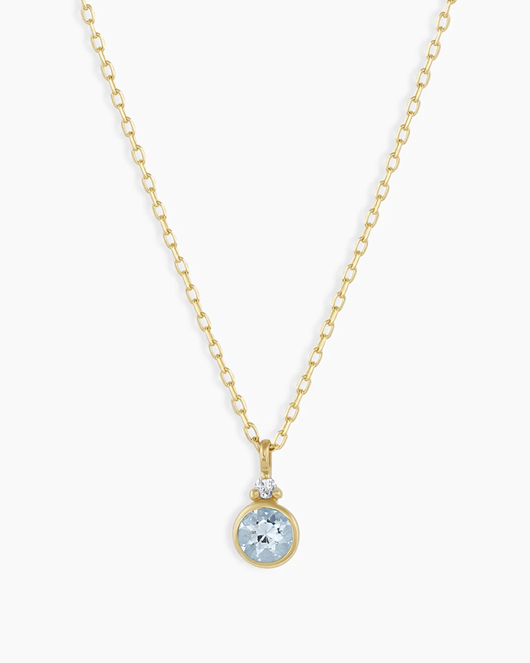 14k Gold Birthstone Necklace