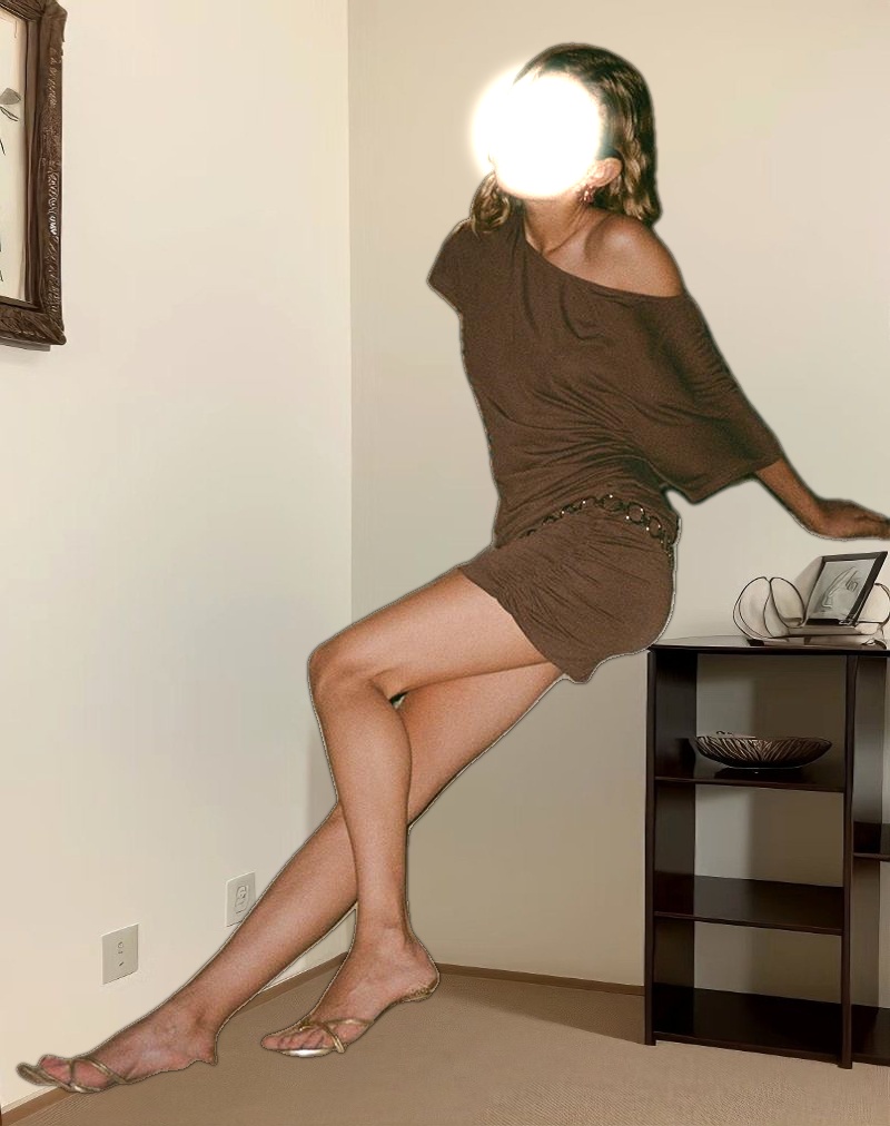 Amelina Backless Asymmetric Mini Dress in Dark Brown