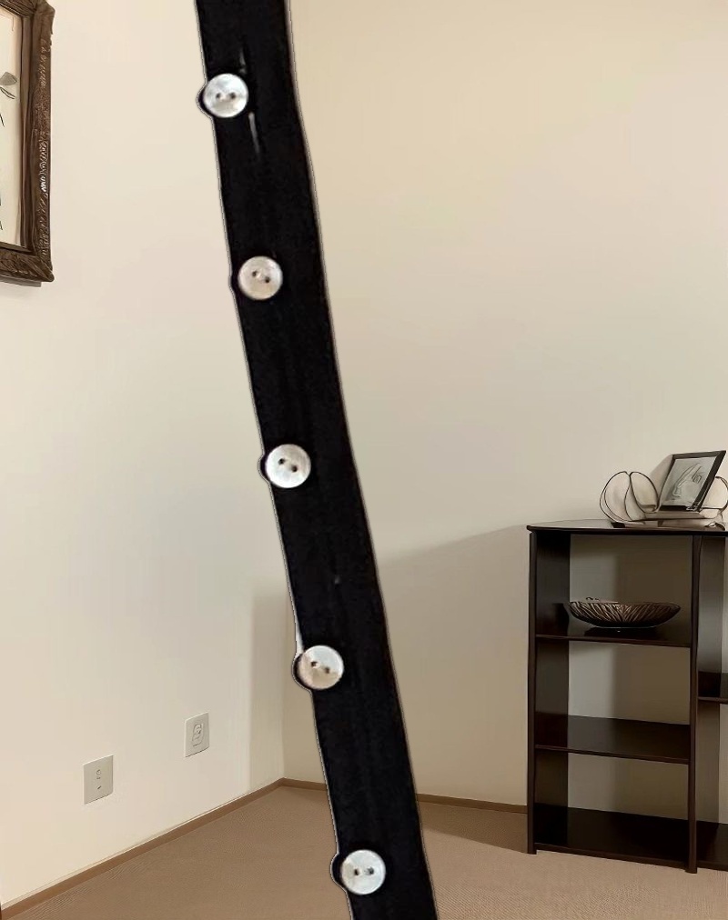 Berin Mini Tea Dress in Linen Ecru with Black Binding