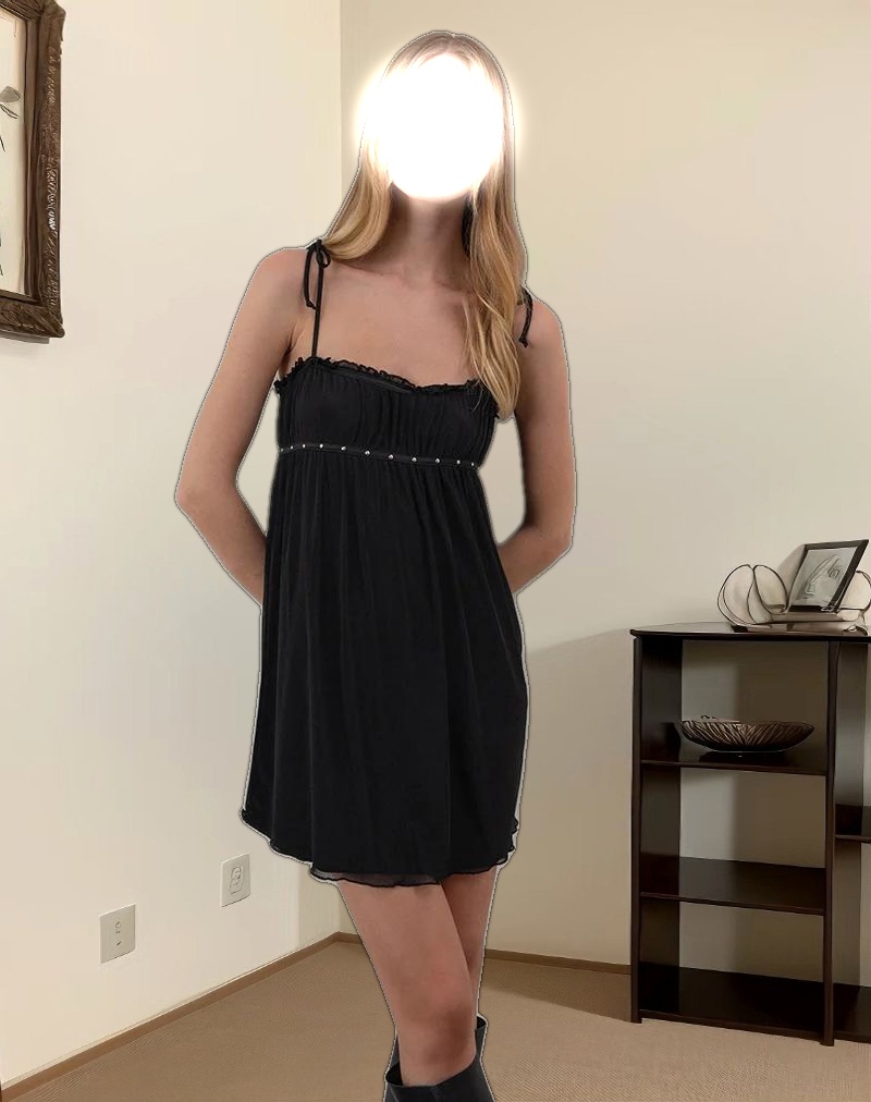 Damiera Mini Dress in Black