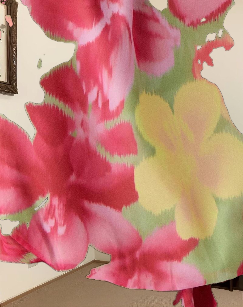 Veloria Mini Dress in Bold Multi Colour Floral