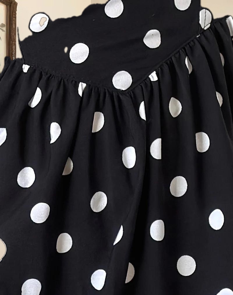 Ramana Mini Dress in 80s Polka Black