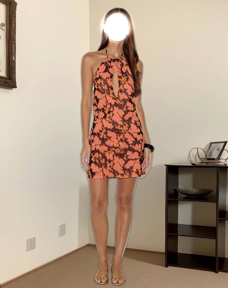 Veslina Mini Dress in Furnishing Floral